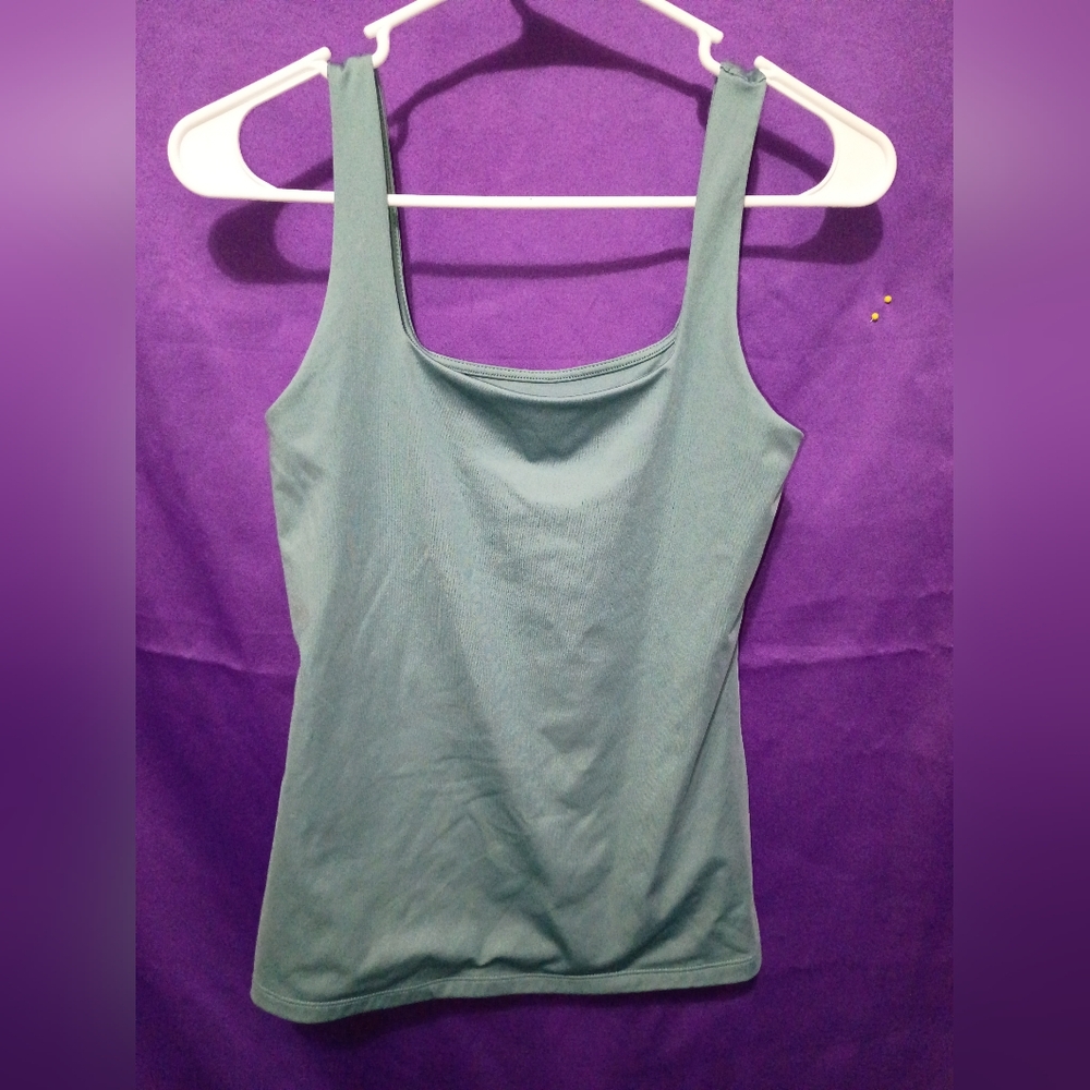 Nine West Sage Green Square Neck Tank - Picture 7 of 7